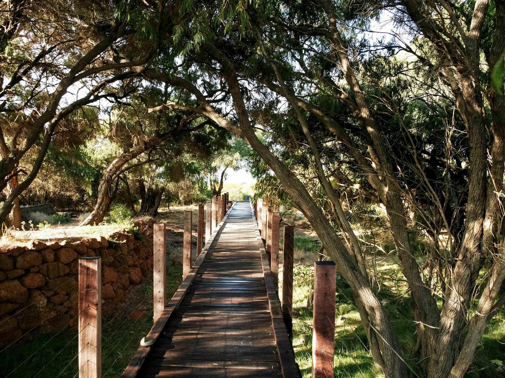 풀만 벙커 베이 리조트 마가렛 리버 던스브로그 외부 사진 The boardwalk at the entrance to the reserve